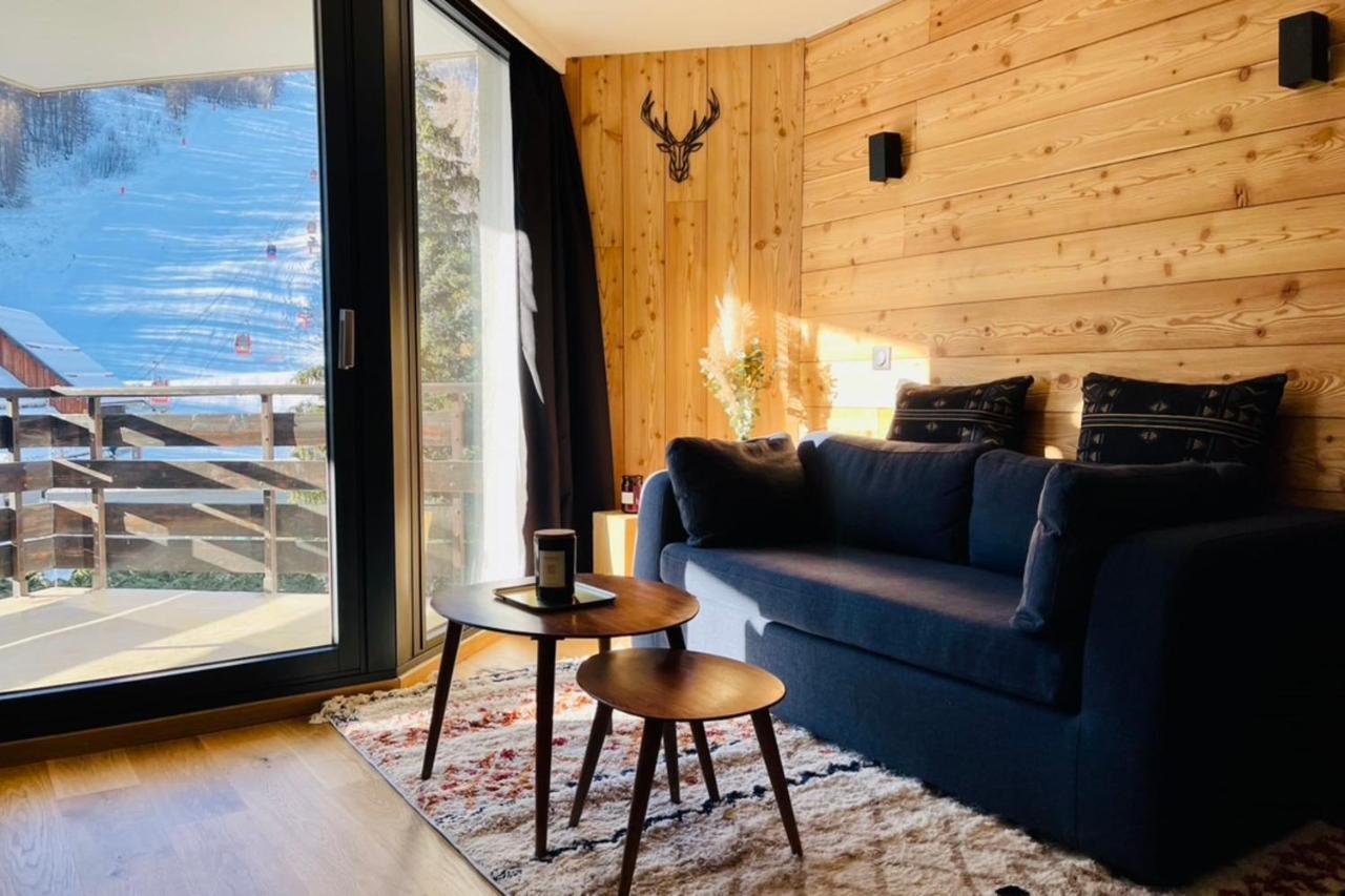 Serre-Chevalierstudio Terrace Next To Ski Slopes Saint-Chaffrey Extérieur photo